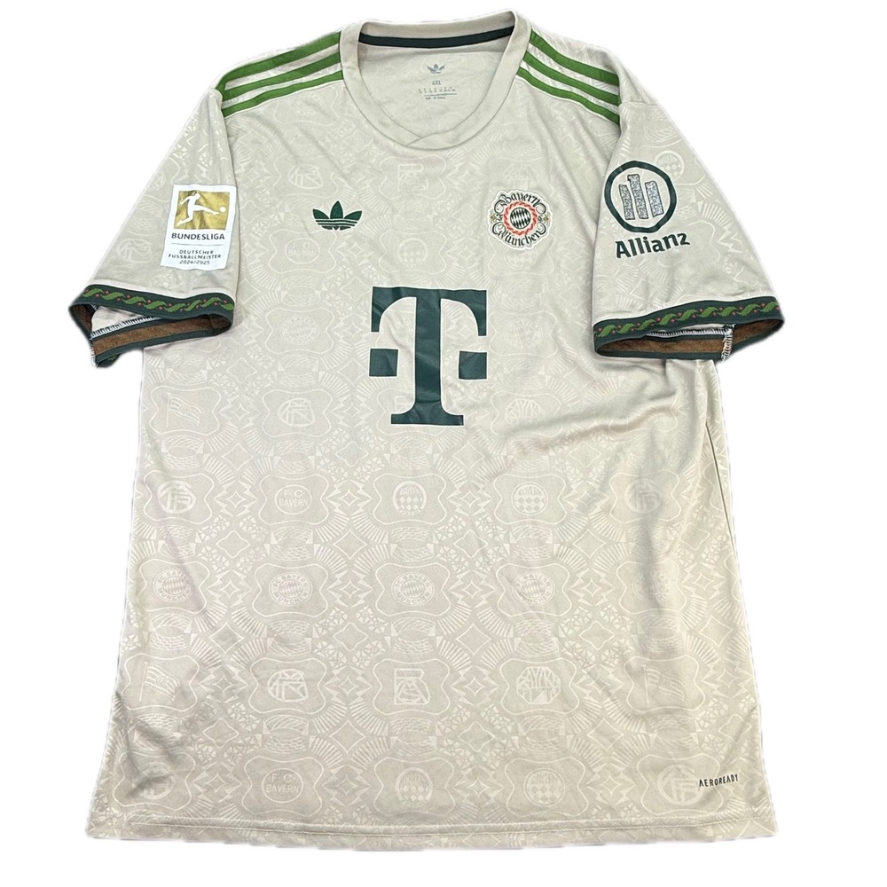 Adidas FC Bayern Munich Jersey Mens 4XL Cream Olise 17 Oktoberfest 2024-25
